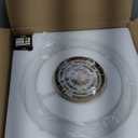 Flush Mount Ceiling Light Fixture, 11'' Mid-Century Gold with White Milk Glass Shade, Modern Farmhouse Lighting for Kitchen, Hallway, Bedroom, Foyer, Laundry Room, Schoolhouse