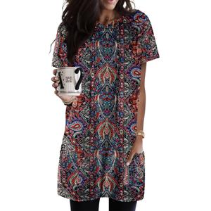 KISSMODA 2026 Tunic Dress Short Sleeve Summer Hoodies for Women Casual Long Tunics with Pockets for Leggings Thin Sweatshirt Dress XL (XL)