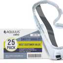 Aqulius Safety Goggles - Anti-Fog Direct-Vented Goggles - Splash-Resistant Chemical & Dust Eye Protection - Comfort-Fit Protective Eyewear - Pack of 25