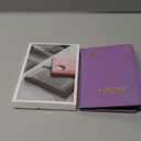 Stouchi AirTag Passport Holder, Anti-Lost Passport Holder with Airtag Slot, Passport Wallet Cover with RFID Blocking, Leather Passport Case Travel Accessories for Women, Purple