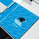Large Gaming Mouse Pad, Extended Desk Mousepad with Stitched Edges, Football Computer Keyboard Pad,Light Blue Design for Sport Fans, 31.5 x 11.8 in