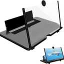 Magnifier & Blue Light Filter - Phone Screen, Books, Fine Print - Make Anything Bigger and Easy to See - Hands Free - No-Batteries Needed - Hundreds of Uses - Phone Compatibility - Universal