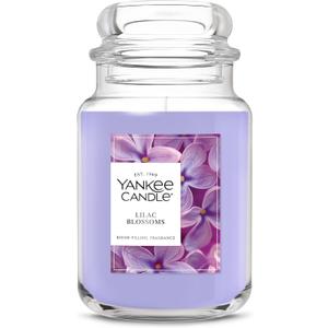 Yankee Candle Lilac Blossoms Scented Candle, 22oz Large Jar with up to 150 Hour Burn Time, Giftable, Birthdays