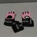 SIMARI Breathable Workout Gloves for Men Women, Padded Weight Lifting Gloves with Wrist Wraps Support, Full Palm Protection, Grip for Gym Training, Fitness, Weightlifting, Exercise Fingerless Black (Medium, 1b-Calypso Coral)