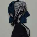 ZAFUL Two Piece Tankini Swimsuit for Women High Waisted Tummy Control Bathing Suit Double Up Tankini Set (Medium, Peacockblue)