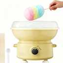 Cotton Candy Machine for Kids & Family, Mini Cotton Candy Maker with 10 Sticks & Sugar Scoop, Home Birthday Family Party Christmas Gift