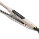 Mini Flat Iron 3/10'' Small Flat Irons for Short Hair,Pixie Cut & Bangs,Tiny Hair Straightener for Edge with LED Display,Travel Thin Hair Straightener with Dual Voltage,Auto Shut OffKhaki
