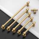 Amerdeco 10 Pack Champagne Bronze Cabinet Pulls 7.5 Inch(192mm) Hole Center Drawer Pulls Cabinet Hardware Kitchen Cabinet Handles for Bathroom Dresser Pulls ZH0069