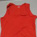 QINSEN Women's Square Neck Sleeveless Double-Layer Tank Tops Basic Tight T Shirts, Size M