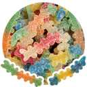 Halloween Sour Gummy Centipedes, 1 Pound Bulk Bag, Blue Raspberry Flavored, Trick-Or-Treat Party Bag Fillers, Halloween Gummies