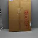 Boho Wall Mirror with Wood Frame, 30"x20" Faux Rattan Decorative Vanity Mirror for Bathroom, Living Room, Bedroom, Entryway(Rectangle) (Natural)