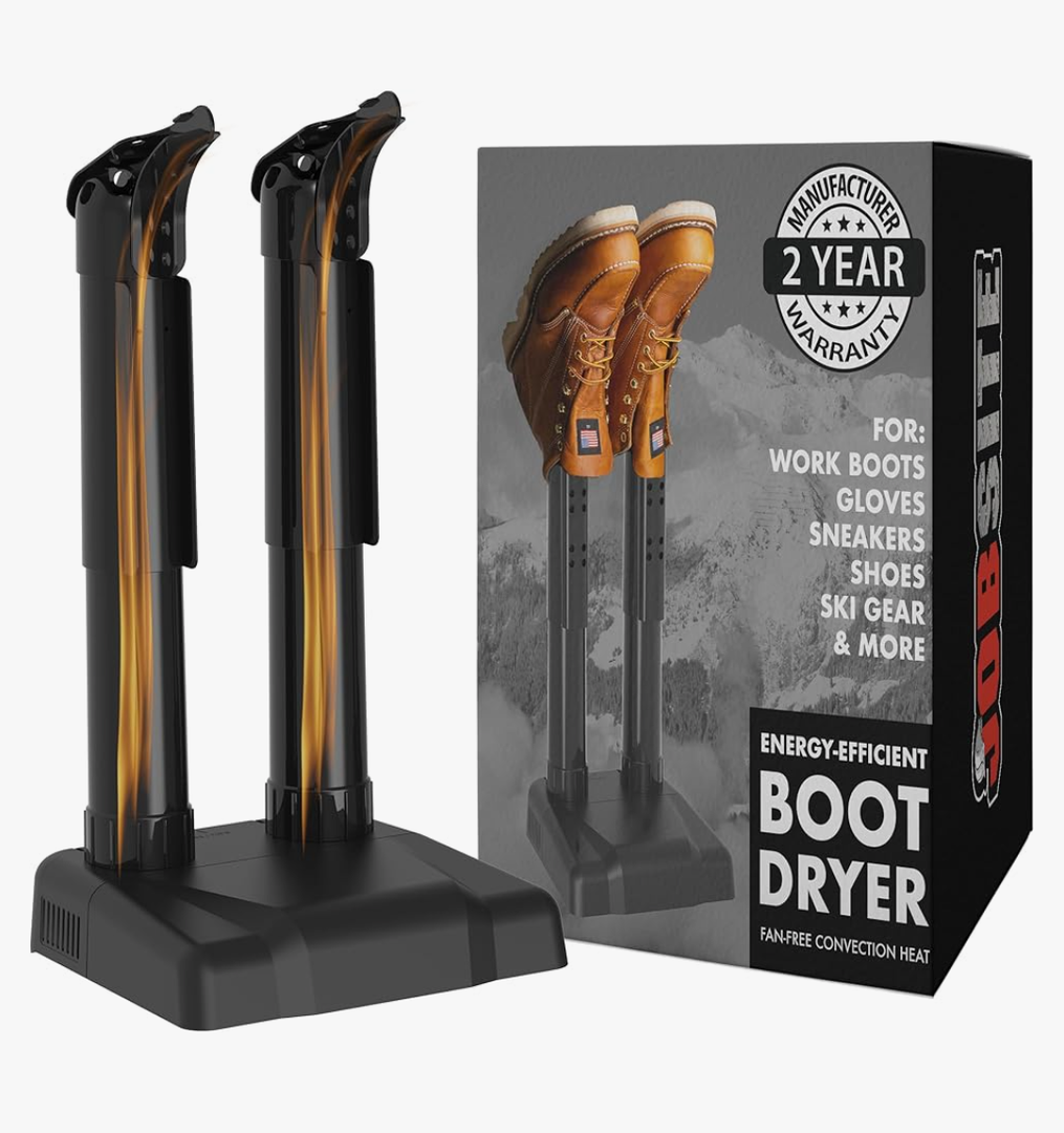 JobSite Boot Dryer - Silent Shoe Dryer & Warmer For Work Boots, Gloves & Shoes - Fanless Convection Dry - Helps Reduce Odor