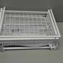 REALINN Under Sink Organizer, Pull Out Cabinet Organizer 2 Tier Slide Out Sink Shelf Cabinet Storage Shelves, Storage for Kitchen Bathroom, White, 2 Pack