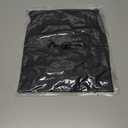 LYANER Women's Ruched Puff Sleeve V Neck Tie Knot Loose Fit Dressy Casual Blouse Shirt Top (Black, M)