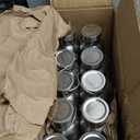 Neihepal 20 oz Insulated Water Bottles Bulk 10 Pack, Stainless Steel Double Wall Sport Bottle with Lid of Handle, Metal Reusable Thermoses Flask with Cup Cap for School, Hikers, Gift (Silver, Set of 10)