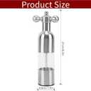 Salt and Pepper Grinder, Salt and Pepper Shaker Pepper Mill, Adjustable Stainless Steel Salt Grinder or Pepper Grinder for Home and kitchen Appliances, Birthday Gifts for Women (Tall Size)