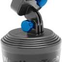 WeatherTech CupFone  Adjustable, Universal Cup Holder Phone Mount Accessory for Car  Compatible with iPhone & Other Smartphones  Open Access Design for Cell Phone Charging - Royal Blue Metal Knobs
