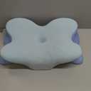 Ultra Pain Relief Cooling Pillow for Neck Support, Adjustable Cervical Pillow Cozy Sleeping, Odorless Ergonomic Contour Memory Foam Pillows, Orthopedic Bed Pillow for Side Back Stomach Sleeper (Queen, Blue)