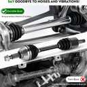 Pair (2) Front CV Axle Shaft Assembly Fit for Nissan Maxima V6 3.5L 2009 2010 2011 2012 2013 2014 (for S SV Model Only), Driver and Passenger Side