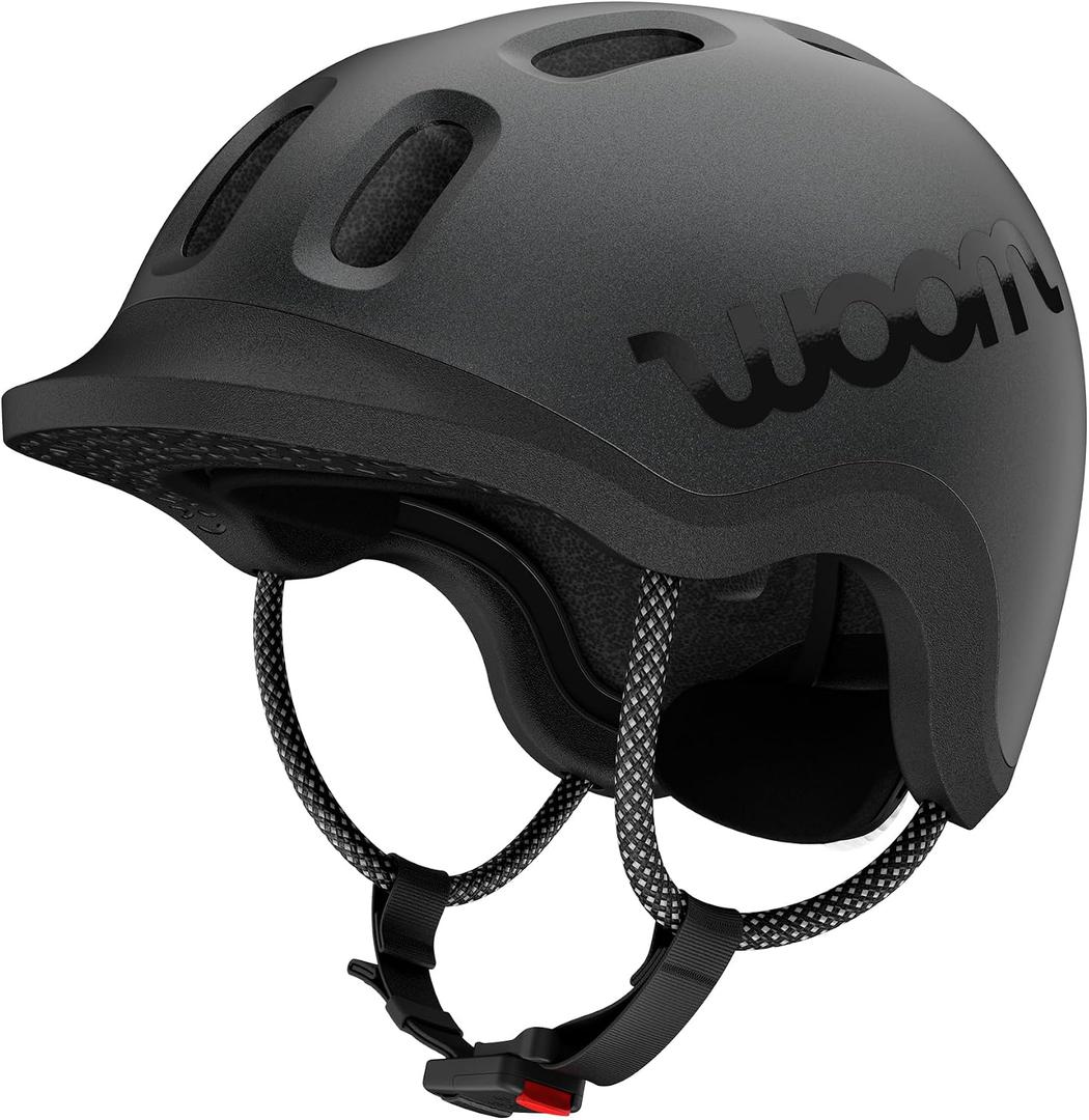 woom Ready Kids' Helmet, Adjustable Pinch-Free Children's Helmet with Reflective Details for Bicycle Riding, Roller Skating & Scooting, for Boys & Girls, Medium