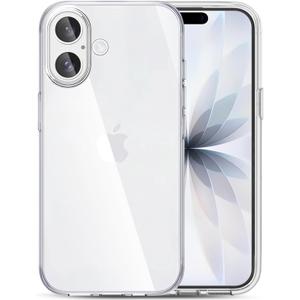 TENOC Phone Case Compatible with iPhone 17, Clear Case Shockproof Protective Bumper Slim Cover for 6.3 Inch