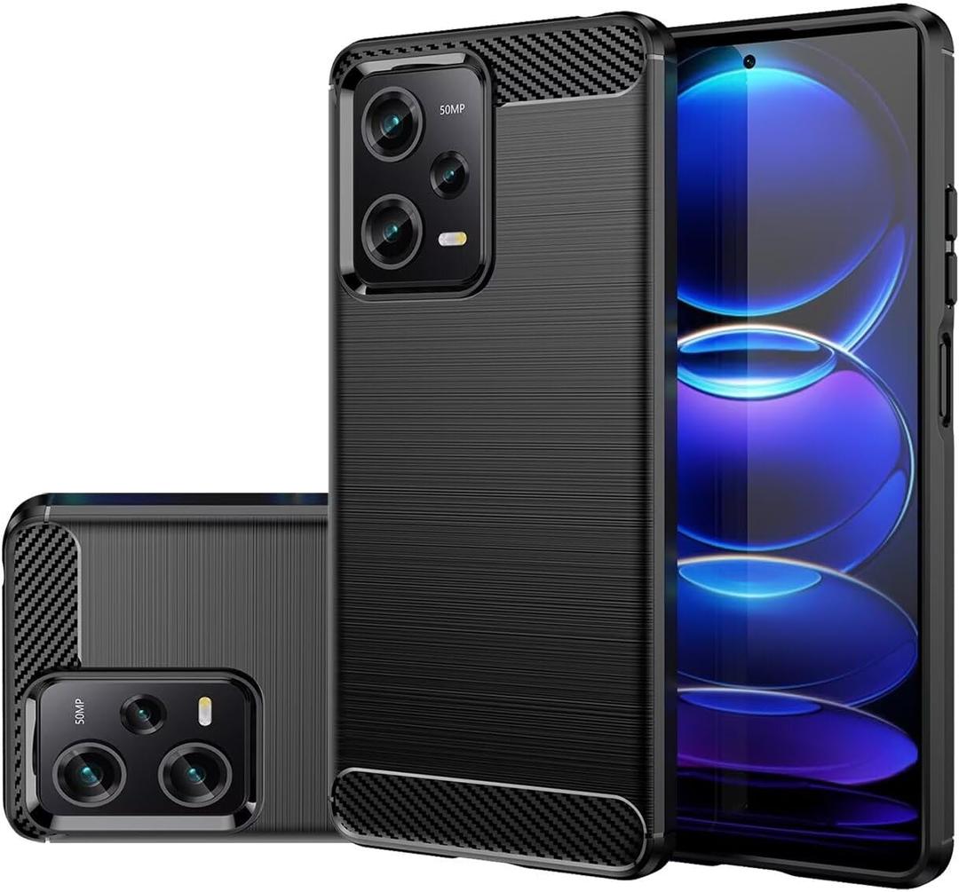 Case for Redmi Note 12 Pro 5G/Note 12 Pro Speed/Poco X5 Pro 5G Case, Slim Thin Phone Case TPU Soft Back Cases Shockproof Protective Cover for Xiaomi Redmi Note 12 Pro 5G Black