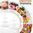 Kootek Dessert Cupcake Stand, 10pcs Dessert Table Display Set, 3 Tiered Cup Cake Holder Tower Stand Riser& Cookie Serving Trays for Wedding, Tea Party, Birthday, Baby Shower