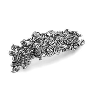 Metal Barrettes Flower and Butterfly Hairpin Large Hand Crafted Fashion Hair Clips Headwear for Woman