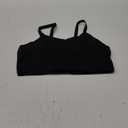 Aqua Eve Women's Sport Bra Swim Top - 2025 Crop Bikini Top Modest V Neck Bathing Suit (X-Large, Black)