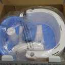 ONTHEWEI Baby Bath Seats for Babies Sitting Up, Non-Slip Baby Bathtub with 3 Suction Cups, Safe & Comfortable Toddler Bath Seat Ideal for Baby Bath/Shower Support, Stable Design, Blue (6-24 Months)