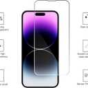 Ailun 3 Pack Screen Protector for iPhone 14 Pro [6.1 inch] + 3 Pack Camera Lens Protector,Sensor Protection,Dynamic Island Compatible,Case Friendly Tempered Glass Film,[9H Hardness] - HD