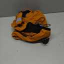 Winter Waterproof Dog Snowsuit Full Body Outdoor Jacket with Leash Ring, Fleece Lining, Windproof Reflective 4-Leg Dog Coat for Small to Large Dogs Mustard Yellow 4XL