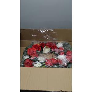 Cemetery Wreaths Decoration - Headstone Wreaths with Rose Camellia Daisy for Graves on 30 inch Tall Easel Stand, Spring Wreath for Front Door Decoration