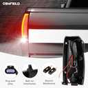 LED Tail Lights Assembly + 3rd Third Brake Cargo Lamp Compatible with Chevy Avalanche 2007-2012 Rear Taillight, High Mount Stop Light Rear Taillight Smoked Lens, 3 Pcs (Chrome Housing Smoked Lens)