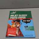 Uinkit 100 sheets 115gsm Photo Paper 30lb Very Thin Flyer Photo Paper Glossy 8.5x11 Single Side Inkjet Paper DIY Chip Bag Glossy Photos Brochure Paper Picture for Inkjet Printer with Dye Ink