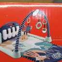 Fisher-Price Baby Playmat Kick & Play Piano Gym with Musical and Sensory Toys for Newborn to Toddler, Navy Fawn