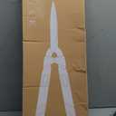 PrunePro Hedge Shears 27"-35" Extendable Handle Trimmer Clippers with Wavy Sharp Stainless Steel Blade Garden Shears Bush Cutters