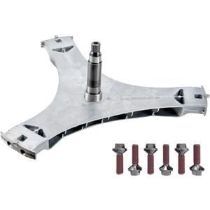DC97-16509B (OEM) Washer Flange Shaft Assembly & DC60-40137A Hex Mounting Bolt (6pcs) & DC69-00804A Gasket Seal Replacement for Sam Washer, Replaces Part Numbers DC97-16509A DC97-16509C 2-Year QA