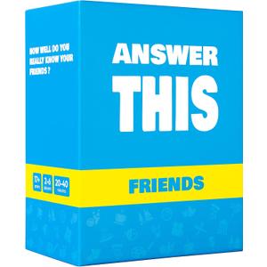 Answer This - Friends - How Well Do You Know Your Family & Friends? - Fun Easter Party Card Game for Teens & Adults - Great Conversation Starter