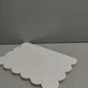 Mooliwe Scalloped Felt Bulletin Board 24 x 18 Inches Foldable Camel Pin Cork Board Alternative for Wall, 2' x 1.5' Trifold Picture Vision Self Adhesive Bulletin Decorative