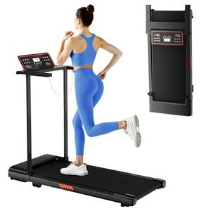 Treadmill with Handle Bar, 3.0HP Walking Pad Treadmill, Portable Compact Walking Pad with Handle, Treadmills for Home Samll Space, Running Electric Small Treadmills, 320 LBS Capaticy,LED Display