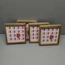 Pack of 4 Holiday Home Valentine's 8-Inch Block Sign - XO With Strawberry