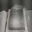 TACIDON Crystal Crush Diamond Toilet Paper Holder with Mirrored Shelf. Silver Modern Toilet Paper Holder Wall Mounted, Glamorous Mirror Toilet Paper Roll Holder for Bathroom Washroom.