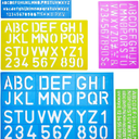 Mr. Pen Letters and Numbers Alphabet Templates, Letter Stencils, Pack of 5