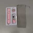 Bikini Trimmer and Shaver Kit for Women - 2-in-1 Wet/Dry Electric Body Hair Trimmer Facial Hair Removal Cordless Waterproof Bikini Shaver Razor for Face Lip Chin Pubic Underarm Legs (Pink)