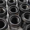 MIKKUPPA M14x1.5 Wheel Lug Nut - Replacement for Chevy Silverado 1500 2500, GMC, Ford, Ram, Aftermarket Wheel - 32pcs Black Closed End Lug Nuts with 1 Socket Key