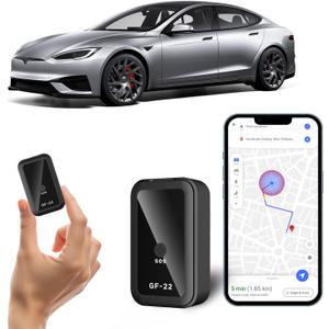 Mini GPS Tracker for Vehicles,Portable Real Time Magnetic GPS Tracking Device for Car, Full Global Coverage Location Tracker for Kids,Trucks/Person,No Subscription Required/No Monthly Fee