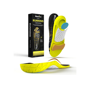 Lightweight Performance Sports Insoles Protective - Welnove Shock Absorbing Athletic Insoles for Running, Basketball, Fitness - Energy Return,Increased Performance,Injury Protection, Men Women (L-XL)