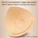 Nimiah Waterproof Bathing Suit Inserts - Swimsuit Push up Bra Pads 3 Pairs Removable Bikini Padding for Women