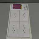 Bates Duplex Wall Outlet Covers - 10 Pack, White Wall Plates
